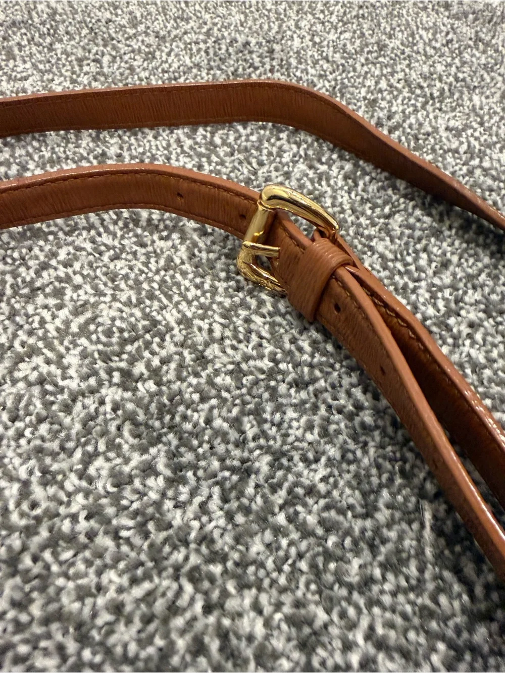 Ralph Lauren Leather Crossbody Bag in Cognac